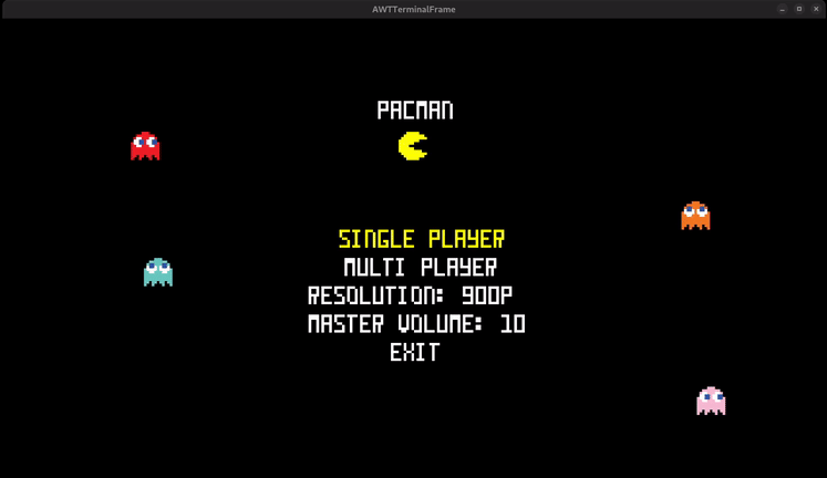 PACMAN - Text-Based Game Implementation